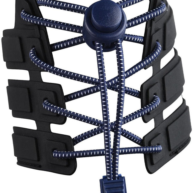 Sneaker Laces 120CM suitable for Sneakers - Elastic laces without a tie - Suitable for students and adults - With strong buckle and quick-release function (Royal Blue)