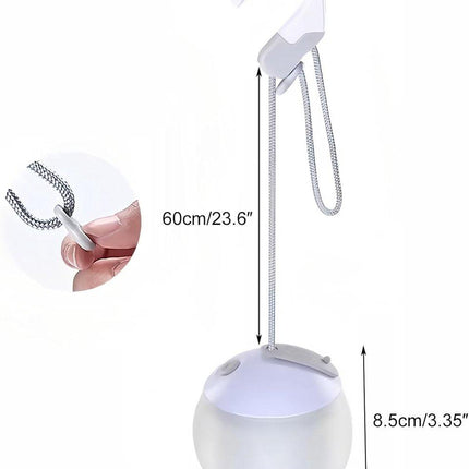 Night Light - Outdoor Camping Lamp - Atmospheric Decorative Lighting - Round Camping Lamp - 3 Brightness Levels - Hook Mount - Suitable for emergencies, tents, fishing, and other occasions. (White).