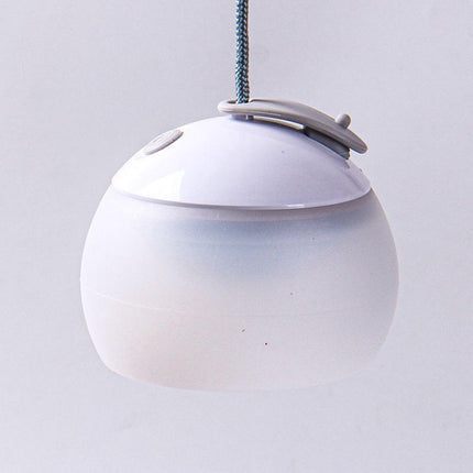 Night Light - Outdoor Camping Lamp - Atmospheric Decorative Lighting - Round Camping Lamp - 3 Brightness Levels - Hook Mount - Suitable for emergencies, tents, fishing, and other occasions. (White).
