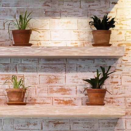 Floating Shelf Brackets - Pack of 4 - Shelf Brackets - 75mm (3 inch) Heavy-Duty Concealed Shelf Brackets - Includes Mounting Screws - For supporting wall display cases and furniture shelves.