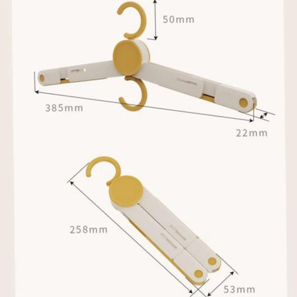 Clothes Rack - 5 pieces - Foldable clothes rack - Travel clothes rack - Shoe rack - Travel accessories - Suitable for camping, traveling and business trips (Vegetable).