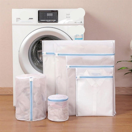 Laundry Bag - Blue Laundry Bags with Zipper - Fine Mesh Storage Bags - Protect Your Laundry and Washing Machine - Laundry Bags for Washing Bras, Underwear, Socks, Baby Clothes, Travel and Storage - Set of 6.