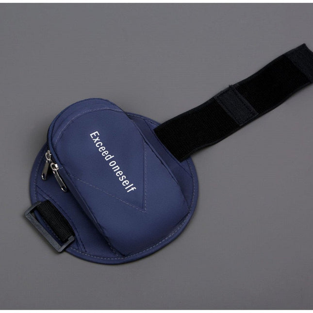 Sports Bag - Running Armband - Phone Holder for Running - Reflective Sports Accessories - With Adjustable Shoulder Strap - Suitable for Running, Camping and Hiking (Blue)