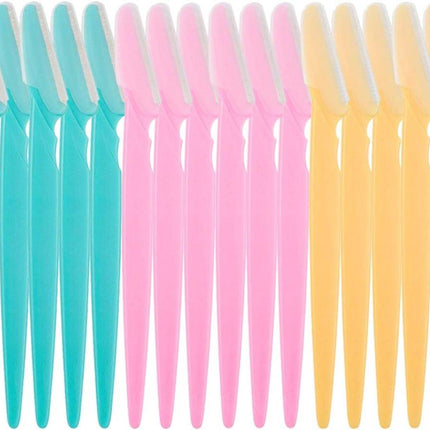 Eyebrow Shaping Tools - Eyebrow Shavers - Safe Facial Hair Removal with Razor and Trimmer - 18 Items.