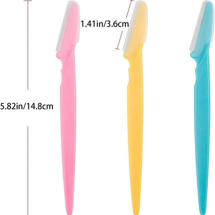 Eyebrow Shaping Tools - Eyebrow Shavers - Safe Facial Hair Removal with Razor and Trimmer - 18 Items.