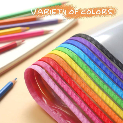 Erasable and Writable Folders - Pack of 30 | Includes 30 water-based whiteboard markers and 1 eraser - Transparent plastic folders/protective sleeves - Drawing and tracing bags for young children - Erasable and writable - Random colors.