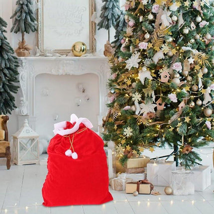Gift Bags - Santa Claus Gift Bags - Extra Large Gift Bags - Red Christmas Wrapping Bags - For storing holiday gifts, sweets and surprises.