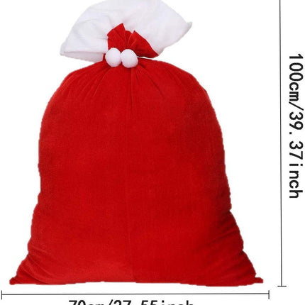 Gift Bags - Santa Claus Gift Bags - Extra Large Gift Bags - Red Christmas Wrapping Bags - For storing holiday gifts, sweets and surprises.