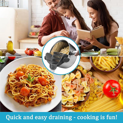 Water Filter - Cookware Filter - Pasta Drainer - Suitable for all cookware - Perfect for draining pasta, vegetables and fruit.