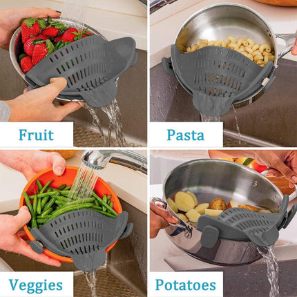 Water Filter - Cookware Filter - Pasta Drainer - Suitable for all cookware - Perfect for draining pasta, vegetables and fruit.
