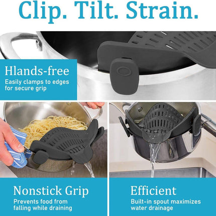 Water Filter - Cookware Filter - Pasta Drainer - Suitable for all cookware - Perfect for draining pasta, vegetables and fruit.