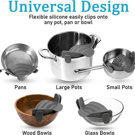 Water Filter - Cookware Filter - Pasta Drainer - Suitable for all cookware - Perfect for draining pasta, vegetables and fruit.