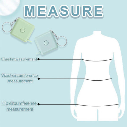 Tape Measure - Extendable Tape Measure - Small Tape Measure - 1.5 m Extendable Tape Measure for Sewing and Crafts, Body Measurements, Weaving Fabrics - Set of 3 (Blue, Pink, Green).
