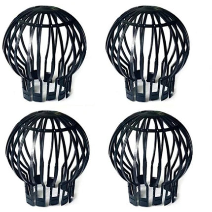 Pack of 4 - Plastic Drain Guards - Prevents drain pipes from becoming clogged by leaves, moss, mud, sludge, silt, balls and other debris..