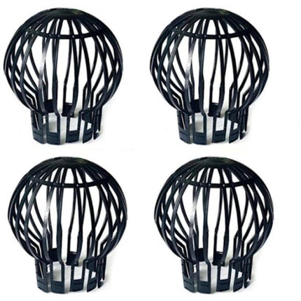 Pack of 4 - Plastic Drain Guards - Prevents drain pipes from becoming clogged by leaves, moss, mud, sludge, silt, balls and other debris..