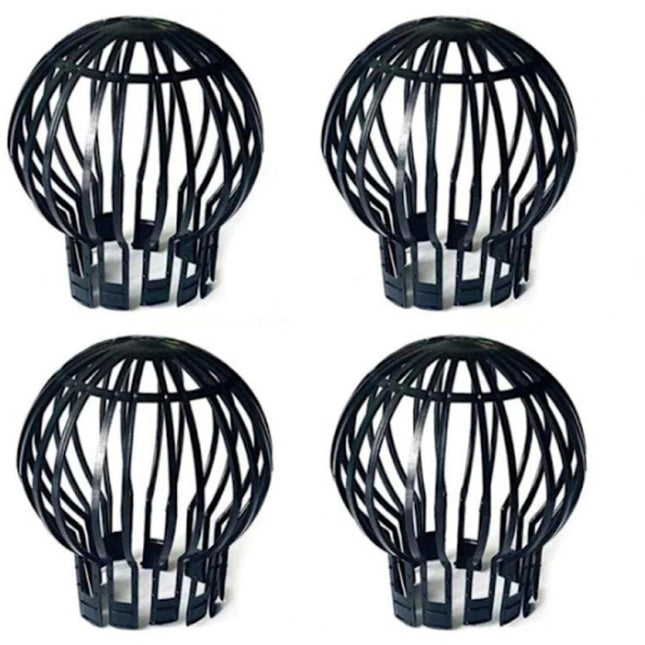 Pack of 4 - Plastic Drain Guards - Prevents drain pipes from becoming clogged by leaves, moss, mud, sludge, silt, balls and other debris..