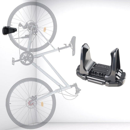 Bicycle Wall Mount - Up to 60 kg Load Capacity - For Tires 27-83 mm - Space-Saving Suspension for Garage & Home.