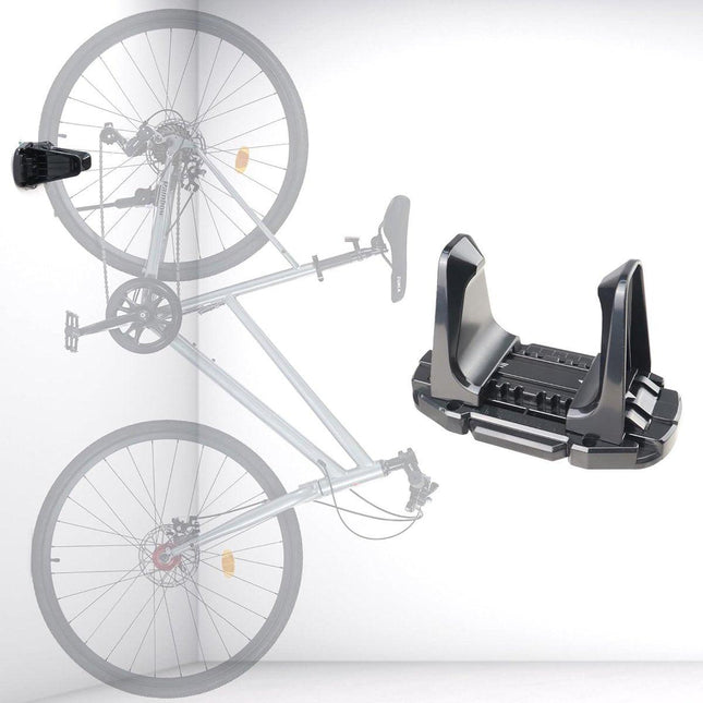 Bicycle Wall Mount - Up to 60 kg Load Capacity - For Tires 27-83 mm - Space-Saving Suspension for Garage & Home.