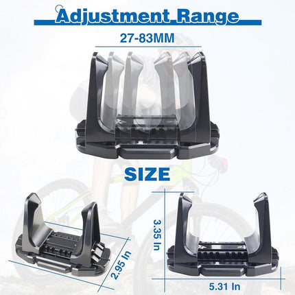Bicycle Wall Mount - Up to 60 kg Load Capacity - For Tires 27-83 mm - Space-Saving Suspension for Garage & Home.