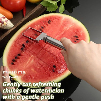 Watermelon Fork - Multifunctional Watermelon Slicer - Fruit Cutter - Portable Tool 2-Piece Set.
