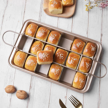 Baking Pan - Cake Pan - Bread Baking Pan - Baking Tray - With Cutting Aid Function - With Non-Slip Handle - Suitable for making cakes, chocolate, pastries, pies, cookies, etc. - 30 x 20 x 5 cm.