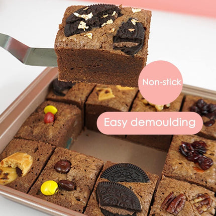 Baking Pan - Cake Pan - Bread Baking Pan - Baking Tray - With Cutting Aid Function - With Non-Slip Handle - Suitable for making cakes, chocolate, pastries, pies, cookies, etc. - 30 x 20 x 5 cm.