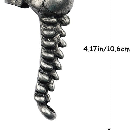 Skeleton Bottle Opener - Beer Opener - Robust Stainless Steel with Ergonomic Grip - Keychain Size - For Bar & Party.