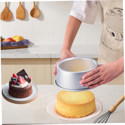 Cake Pans - 2-Piece Set - Round Cake Pans - Non-Stick Baking Pans - Aluminum Baking Pans 15cm and 20cm - Baking Pans with Removable Base - Round Pans - Baking Tools.