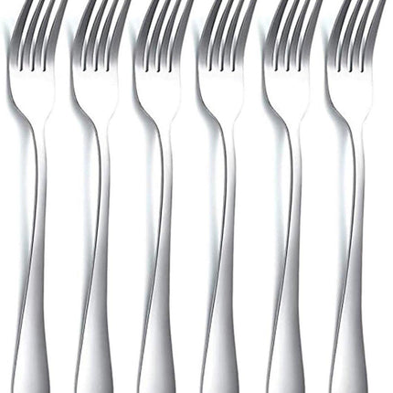 Cutlery Forks - 6 pieces - Stainless steel cutlery forks - Cutlery set - Suitable for Western dishes, desserts and coffee..