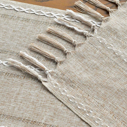 Table Runner - Christmas Table Runner - Fabric Table Runner - Cotton Table Runner - Washable Cotton Table Runner - Suitable for Family Table Decoration, Wedding Decoration, Party Decoration (33cm*220cm).