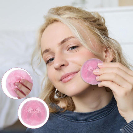 Powder Puff - 2 pieces - 8.9 cm - Make up sponges - Soft powder puff - Washable and reusable - For wet and dry application.