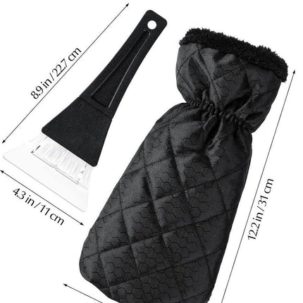 Snow Removal Tools - Snow Shovel - Windshield Ice Scraper - Antifreeze Gloves for Easily Removing Frost and Ice from the Windshield - Snow Scraper - Ultra-Light Tool for Defrosting Car Windows.