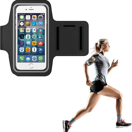 Phone Holder for Running - Running Armband - Suitable for phones up to 6.5 inches - Lightweight and universal phone holder for running, fitness and jogging.