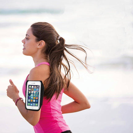 Phone Holder for Running - Running Armband - Suitable for phones up to 6.5 inches - Lightweight and universal phone holder for running, fitness and jogging.
