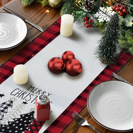 Table Runner - Christmas Table Runner - Christmas Decorations - Christmas Table Runner 33x183 cm - Christmas Table Decorations - Christmas Decorations 2024 - Christmas Decorations (Christmas Red).