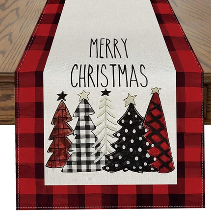 Table Runner - Christmas Table Runner - Christmas Decorations - Christmas Table Runner 33x183 cm - Christmas Table Decorations - Christmas Decorations 2024 - Christmas Decorations (Christmas Red).