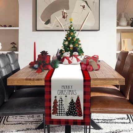 Table Runner - Christmas Table Runner - Christmas Decorations - Christmas Table Runner 33x183 cm - Christmas Table Decorations - Christmas Decorations 2024 - Christmas Decorations (Christmas Red).