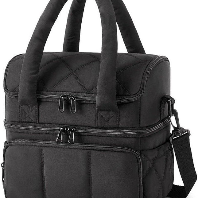 Cooler Bags - Lunch Bag - Handle Strap - Cooler Bag - Lunch Bag - Insulated Cooler Bag - Picnic Bag - Suitable for work, office, travel and picnics（Black）.