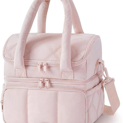 Cooler Bags - Lunch Bag - Handle Strap - Cooler Bag - Lunch Bag - Insulated Cooler Bag - Picnic Bag - Suitable for work, office, travel and picnics（Pink）.