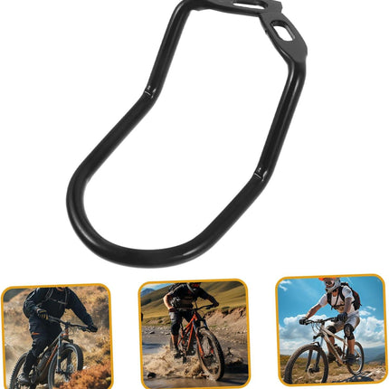 1 set of durable rear derailleur protectors for folding mountain bikes, easy to install-Style C.