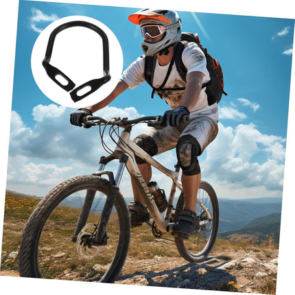 1 set of durable rear derailleur protectors for folding mountain bikes, easy to install-Style C.