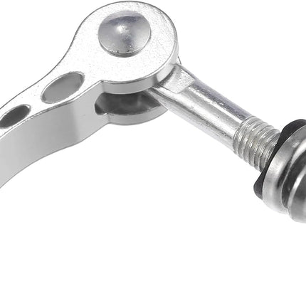 2pcs M6*65mm Aluminium Alloy Bicycle Seat Post Quick Release Pin Seatpost Skewer Bolt Silver Tone.