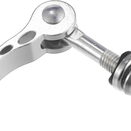 2pcs M6*65mm Aluminium Alloy Bicycle Seat Post Quick Release Pin Seatpost Skewer Bolt Silver Tone.