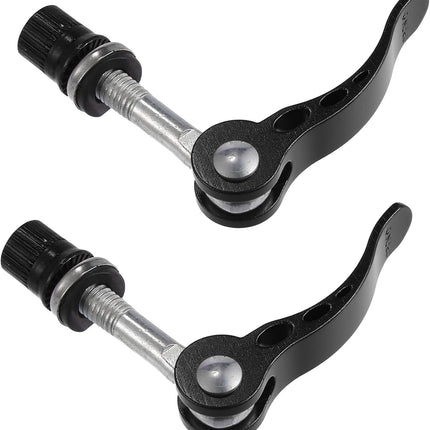 2pcs M6*65mm Aluminium Alloy Bicycle Seat Post Quick Release Pin Seatpost Skewer Bolt Black.