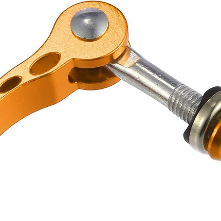2pcs M6*65mm Aluminium Alloy Bicycle Seat Post Quick Release Pin Seatpost Skewer Bolt Yellow.