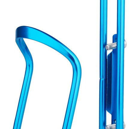 1-Pack - Lightweight Aluminum - Water Bottle Cage for Outdoor Activities (Blue) - Bicycle Accessories.