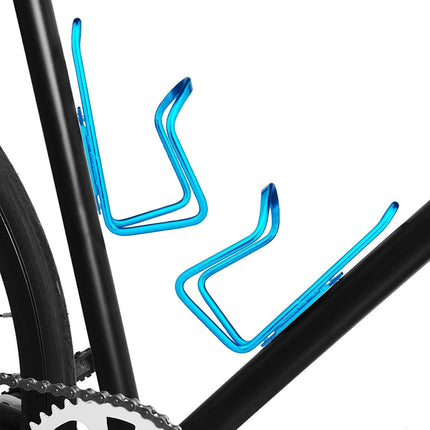1-Pack - Lightweight Aluminum - Water Bottle Cage for Outdoor Activities (Blue) - Bicycle Accessories.