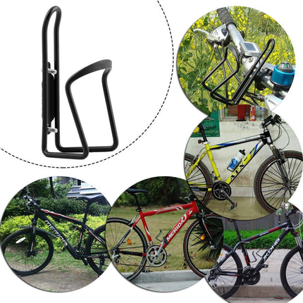 1Pack Lightweight Aluminum Alloy Cycling Bicycle Water Bottle Cage Holder Bracket for Outdoor Activities (Black), Bike Accessories.