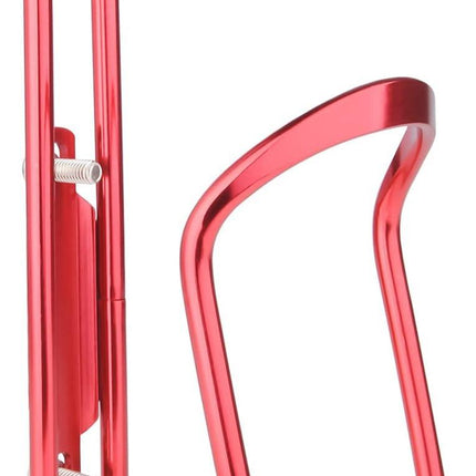 1Pack Lightweight Aluminum Alloy Cycling Bicycle Water Bottle Cage Holder Bracket for Outdoor Activities (Red), Bike Accessories.