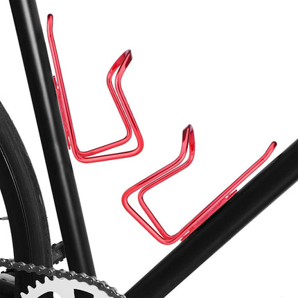 1Pack Lightweight Aluminum Alloy Cycling Bicycle Water Bottle Cage Holder Bracket for Outdoor Activities (Red), Bike Accessories.